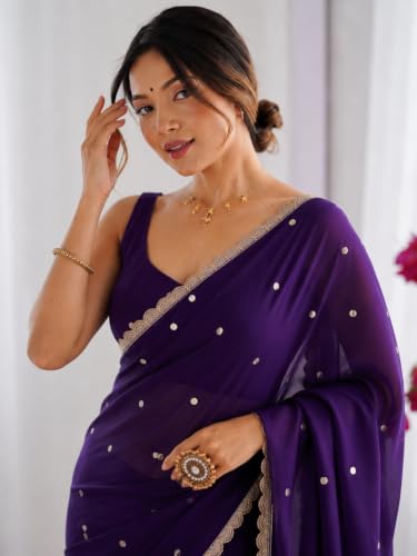 Image of Yashika Women's Rangoli Silk Blend Saree with Blouse Piece for Traditional Ethinic Wear Sari