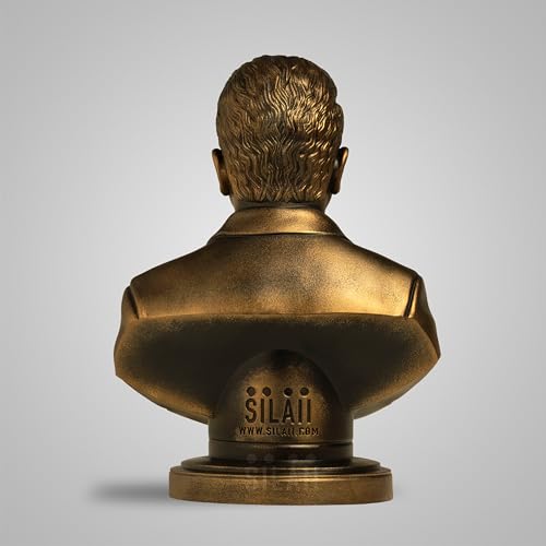 Image of SILAII Dr. Puneeth Rajkumar Sculpture - Antique Bronze Tribute to Kannada Film Legend - Handcrafted Collectible (5 INCH)