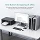 MT-Viki USB 3.0 Switch 2 in 1 Out Bi-Direktional 1 in 2 Out USB Switch 2 PC für Tastatur Maus Drucker Scanner Sticks kein Kabel
