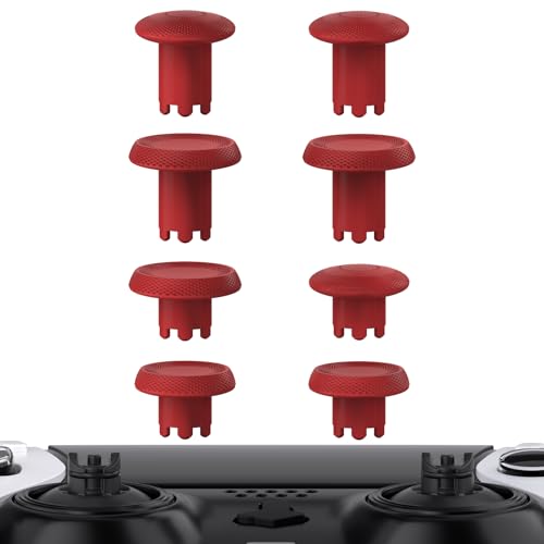 eXtremeRate Joystick pour ps5 Edge Manette,8PCS ThumbsGear Boutons de Joysticks Interchangeables pour ps5 Edge Controller,Accessoires de Remplacement Bâton...