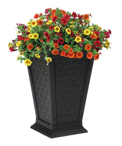 Image of FCMP Outdoor - Modemmo Casablanca Self-Watering Planter (2 Pack), Black