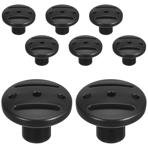 HEMOTON Tapas Protectoras para Postes de Tienda de Campaña, 8 Piezas de Plástico Antideslizantes, Diámetro Interior 12,5 Mm, Cubiertas para Extremos de Postes de Toldos, Accesorio