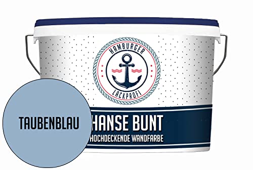 Hamburger Lack-Profi Universelle Wandfarbe MATT Taubenblau Hochdeckende...