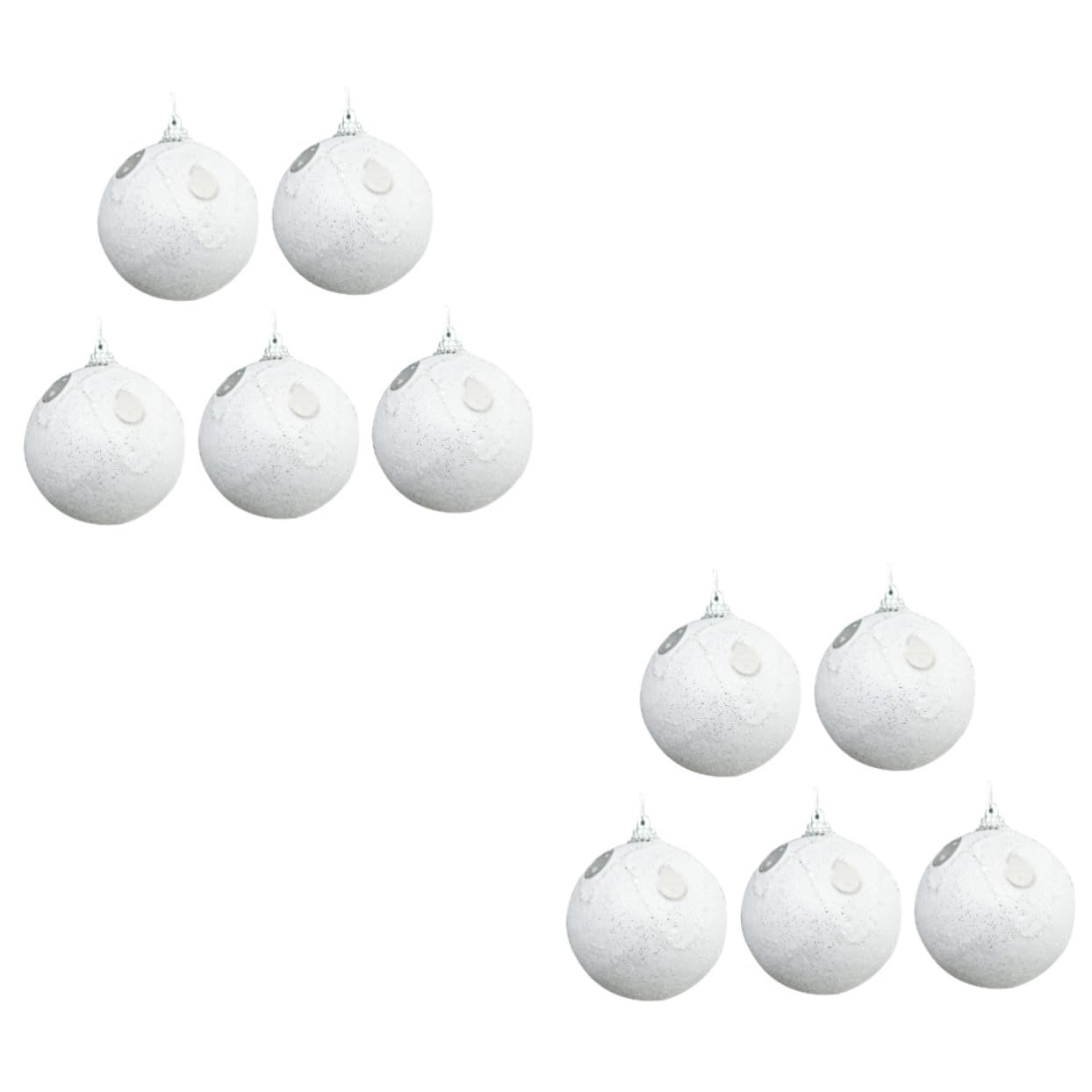 Alipis 10 Piezas Bolas de Navidad Christmas Tree Xmas Tree Bolas navideñas Colgante de Navidad Adornos navideños con Purpurina decoración de Navidad Colgante Decorativo Espuma
