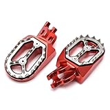Shark Teeth Wide Footrest Foot Pegs Steps Pedals For...