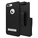 Seidio Surface Case and Holster Combo with Kickstand for Apple iPhone 7 Plus and iPhone 8 Plus (Black/Black)