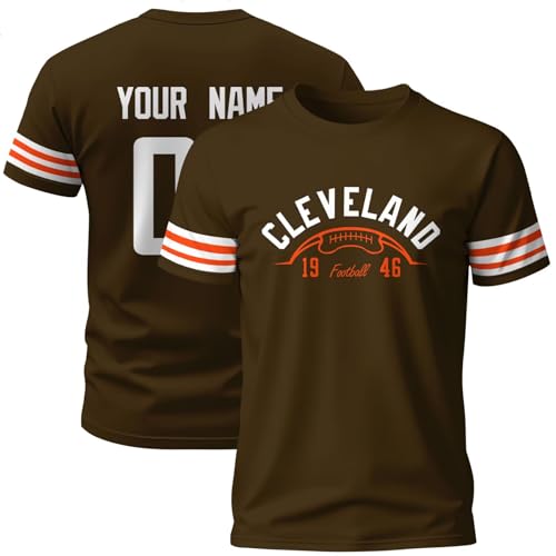 Image of ANTKING T-Shirt Custom Name Number Crewneck Short Sleeve for Men Youth Gifts