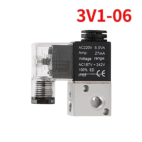 Électrovanne pneumatique 3V1-06 vanne de commande normalement fermé 2 positions 3 voies - 3