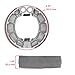 Caltric Rear Brake Shoes Compatible with Honda Cx500, Cx500C Custom, Cx500D Deluxe 1978-1982