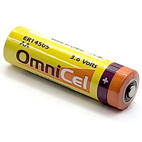 Batería Li-SOCl2 OmniCel ER14505 3.6V 2400mAh AA miniatura 5