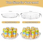 4 Pack Lazy Susan, 9 Inch Clear Turntable for Kitchen Cabinet - Image 2