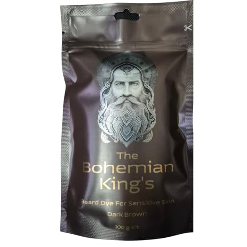Bohemian King’s Dark Brown Beard Dye – Organic, PPD-Free