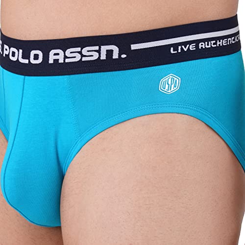 Image of U.S. Polo Assn. Men Logo Waistband Cotton Stretch IYAH Briefs - Pack of 2
