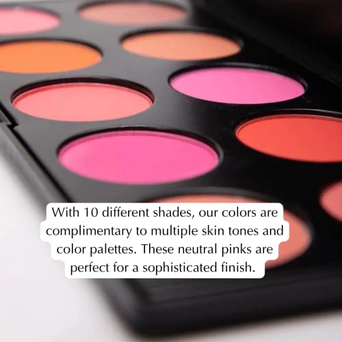 Epilynx By Dr. Liia 10 Color Blush Color Palette - Pink Blush, Neutral Colors, Cheeks Blush - Gluten Free And Vegan For Sensitive Skin #TOP2