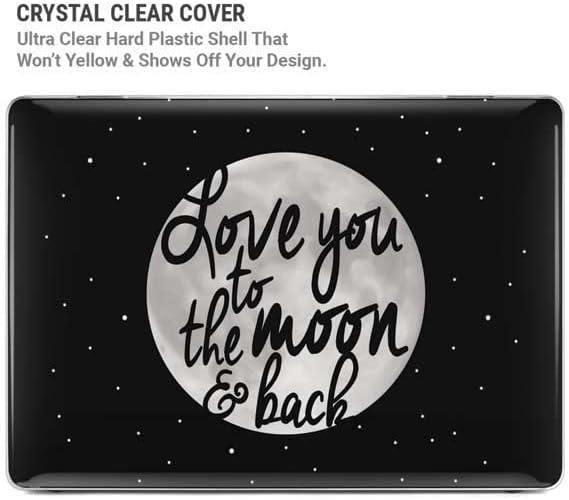 Skinit Case + Skin Compatible with MacBook Pro 16in (2021) Originally Designed to The Moon and Back BW Design