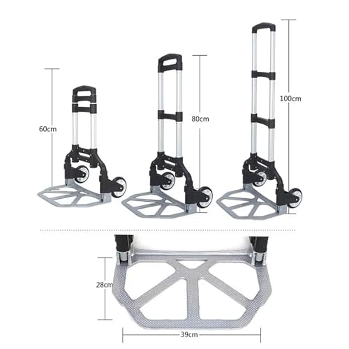 Carretilla plegable portátil de aleación de aluminio miniatura 6