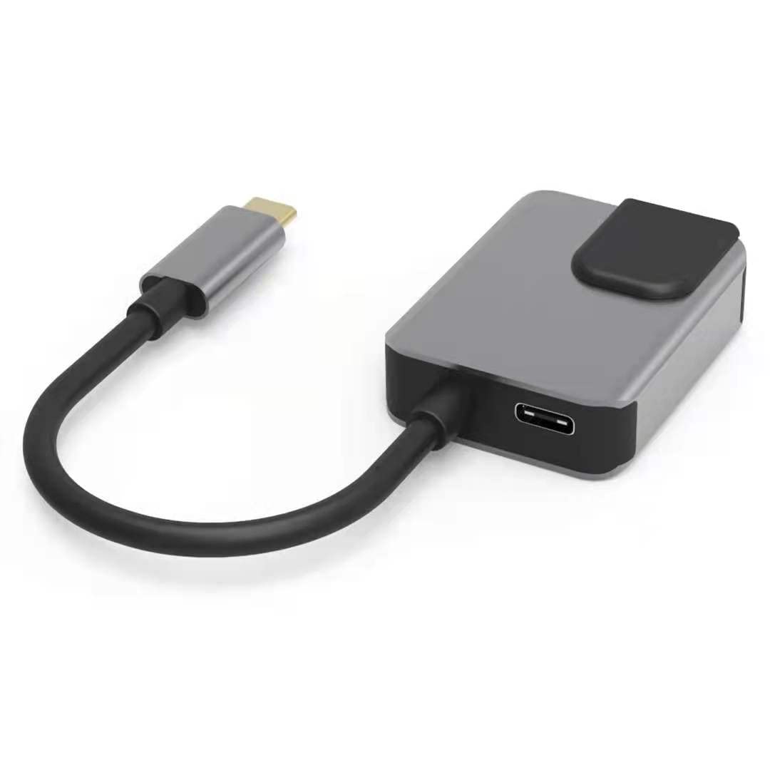 Adapter USB C Hub Ethernet HDMI, koncentrator 3 w 1 typu C z 4K HDMI, port Ethernet, porty PD 100 W do MacBook Pro 2020/2019, Macbook Air 2020, iPad Pro 2020, Surface Go, XPS i więcej