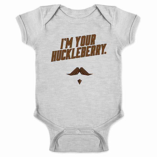 Image of Pop Threads Im Your Huckleberry Western Quote Funny Vintage Baby Toddler Kids Girl Boy T-Shirt