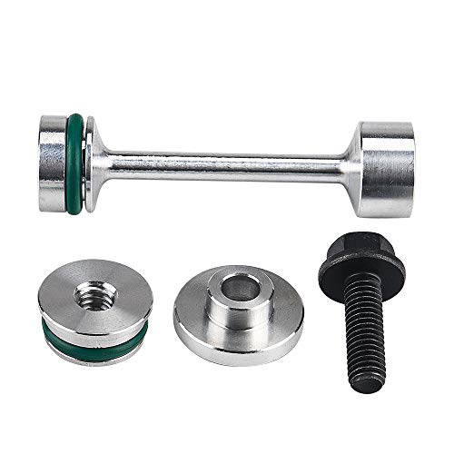 3Mirrors 14078GM01 Billet Aluminum Oil Diverter Barbell & Oil Tube Hold Down& Front Gallery Plug Compatible thumb #2