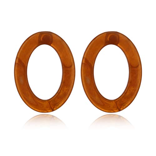 Guangtian Damen Ohrringe Essigsäure Acryl Ohrringe geometrische Runde Creolen für Frauen Schmuck für Frauen Grils Geschenk Cover