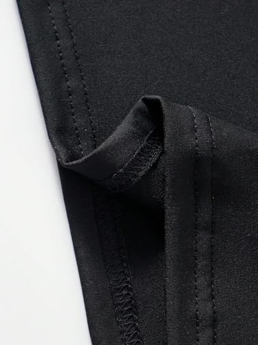 Floerns Girl's Solid Short Sleeve Crewneck Slim Fit Bodycon Long Dress3