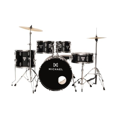 Qual a Melhor Bateria Acústica de 2025? Melhores Ranking 12 BATERIA ACÚSTICA MICHAEL TRINITY DMT220 BK
