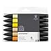 Produktbild Winsor & Newton 0290157 ProMarker, Professioneller Layoutmarker - 2 Spitzen, fein und breit für Zeichnungen, Design und Layouts -   Gelbtöne 6 Stifte