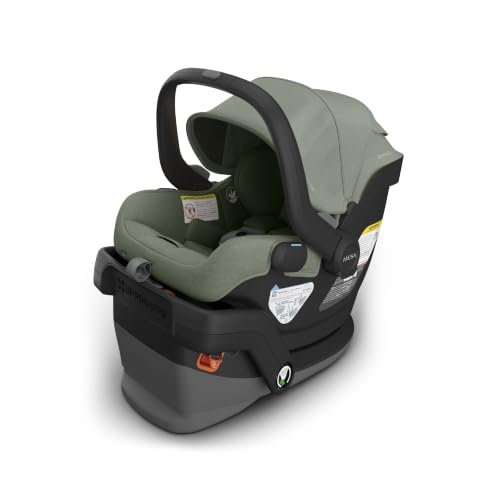UPPAbaby Mesa V3 Infant Car Seat with Base, Insert &amp; SmartSecure - Evelyn