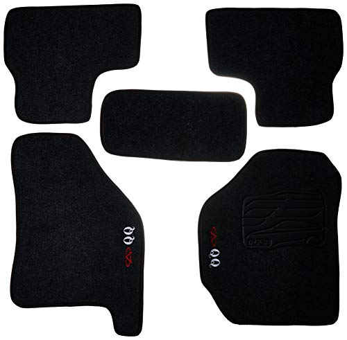 Tapetes de Carpete 05 Peças, Cinza (Grafite) - Chery QQ