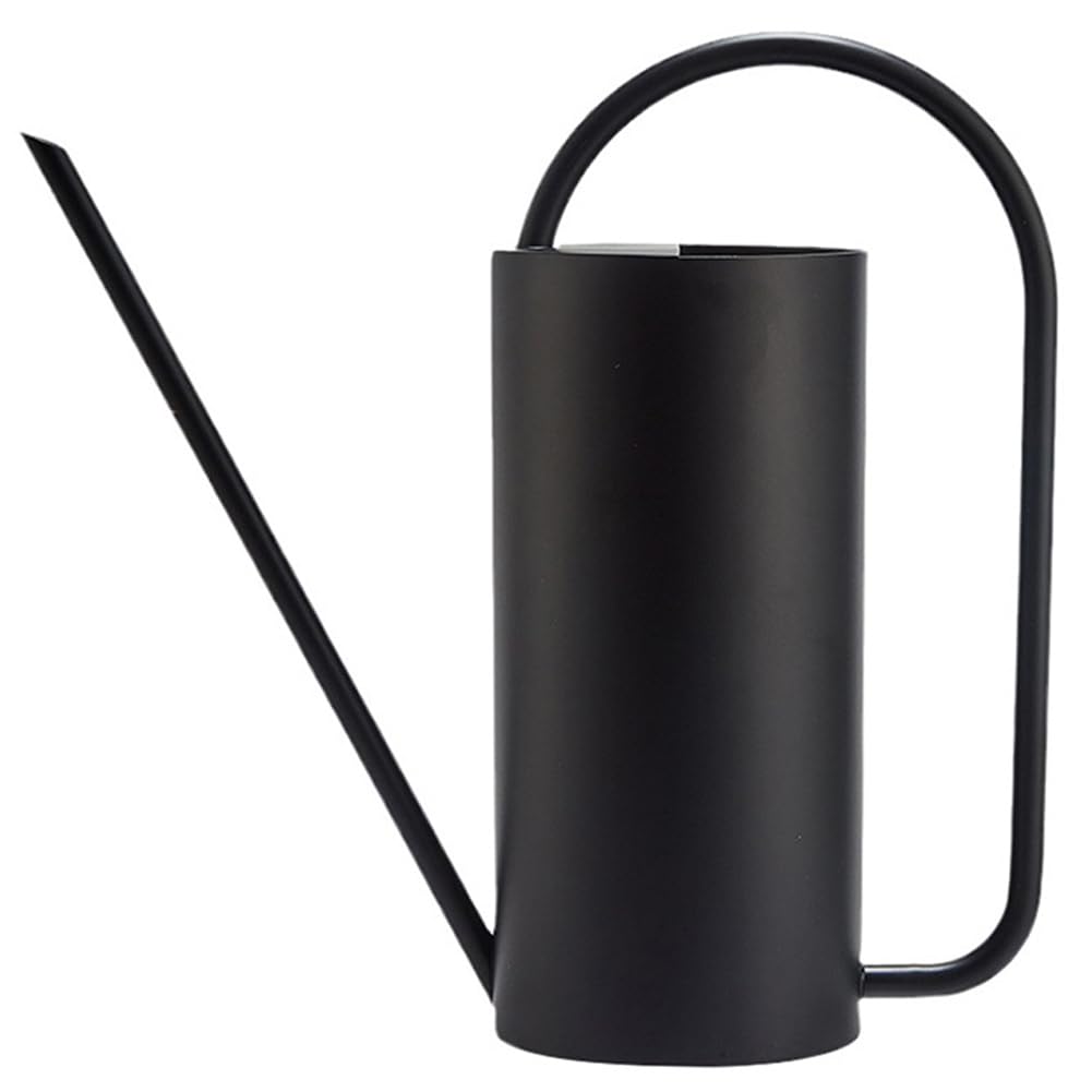 HomDSim Watering Can Outdoor, 50 oz/1.5L Watering Can with Long Spout and Handle, Stainless Steel Garden Watering Pot for Outdoor and Indoor Plants