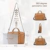 BAGZY Sacoche Cuir pour Ordinateur Portable 15.6 Pouces - Cartable Homme Porte Document en Cuir Véritable Rétro - Mallette de Voyage Travail Sac à Bandoulière #2