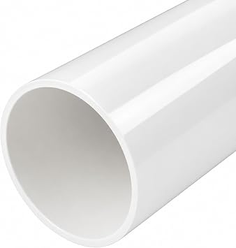 1 Pack 6 Inch PVC Pipe, 17in, 6.625" OD, Garden