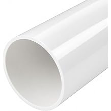 1 Inch PVC Pipe, SCH40 17 Inch Pre Cut, Actual 1.315 Inch OD, 6 Pcs White | Furniture Grade Pipes, Fits 1 Inch PVC Fittings with 1.315 Inch Socket ID, Easy to Cut for DIY Garden Workshop