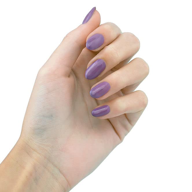 Miniatura 2 de Esmalte de gel morado lavanda, esmalte de uñas de gel natural con pigmentos orgánicos, esmalte de uñas de gel UV para remojar el esmalte de uñas