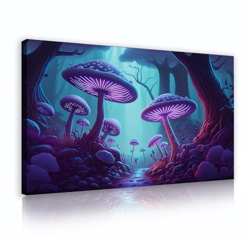 Art mural fantastique toile violette 45x80cm idéale pour décorer votre salon