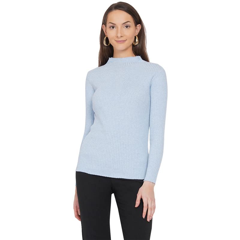 armisto Women's Stylish High Neck Ribbed Winter Pullover/Bodyshaping/Supersoft and Colours-picture-0
