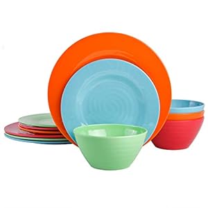 Gibson Home Brist Melamine Dinnerwa...