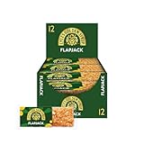 Lyle's - Golden Syrup Flapjack - Made with Oats and Lyle's Golden Syrup - Snack Box, Breakfast Bars, Oats Snacks - Suitable for Vegetarians - 12 x 50g