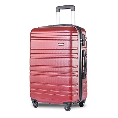 jeerbly - Valise de voyage légère à 4 roues - Sac fourre-tout de cabine (20 Cover