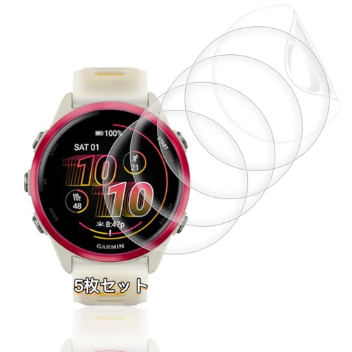 �y5���Z�b�g�z �p GARMIN Forerunner 570 42mm �ی�t�B���� �ی�J�o�[ �Ή� �K�[�~�� Forerunner 570 42mm �t�B���� �P�[�X TPU�� �J�o�[ 24���Ԏ����C���Z�p �Ή� GARMIN Forerunner 