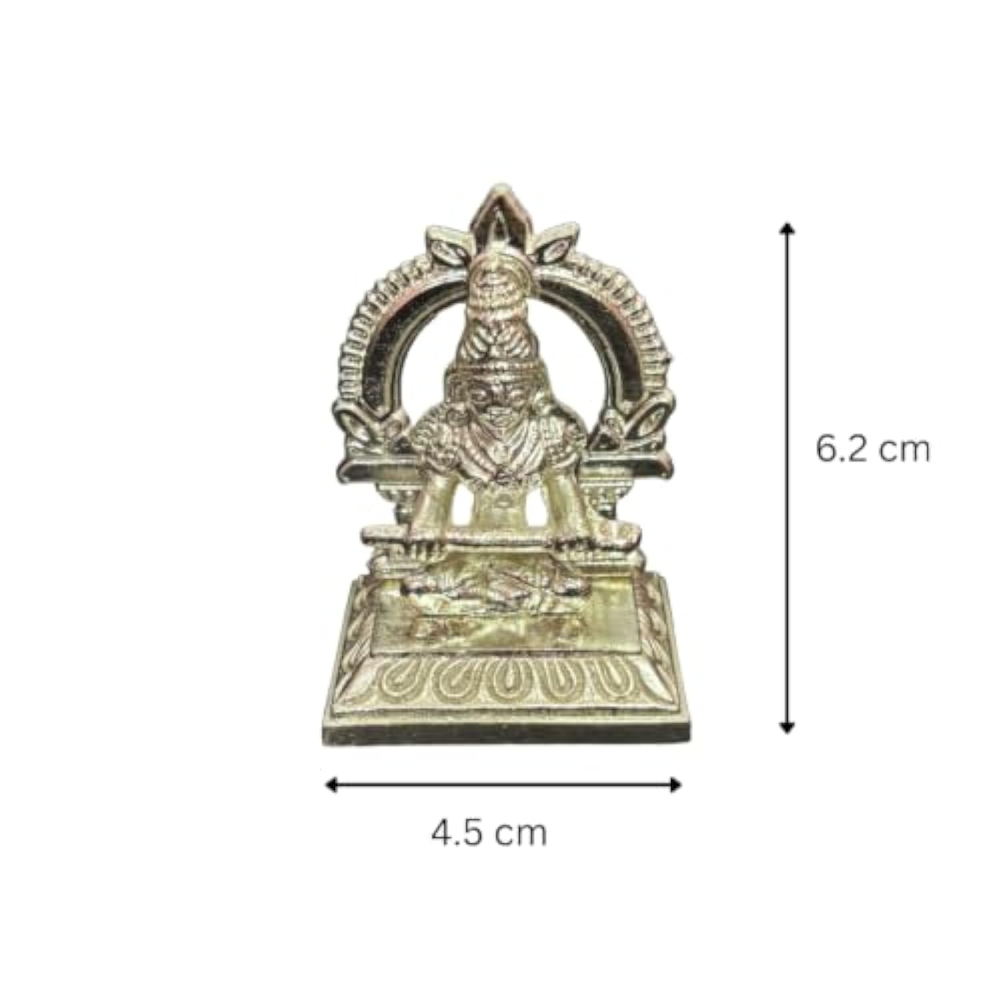 Annapoorani Idol in German Silver, 6.2 cm