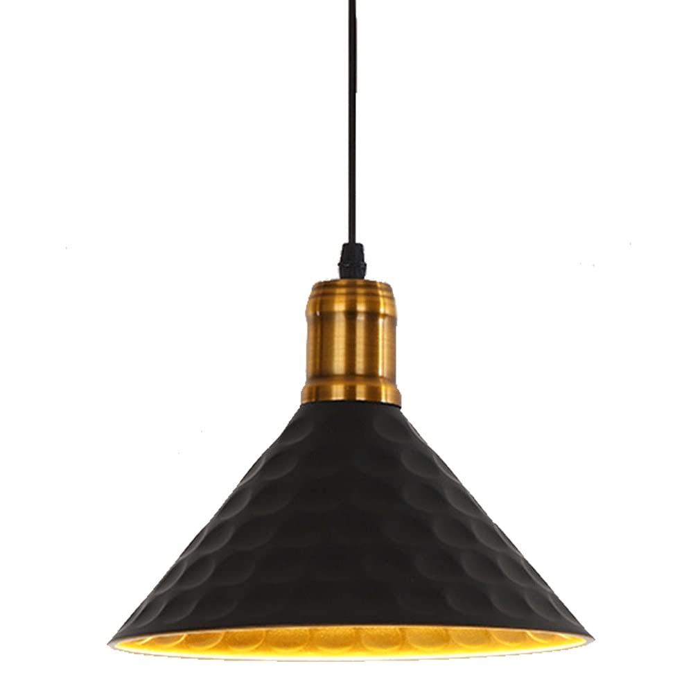 Luminaire suspendu métal réglable et lampes suspendues noires pour cuisine