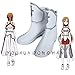 Jwyq Sword Art Online Yuuki Asuna Cosplay chaussures femmes Asuna Yuki   jeu de rôle bottes blanches grande taille 39 Yuuki Asuna
