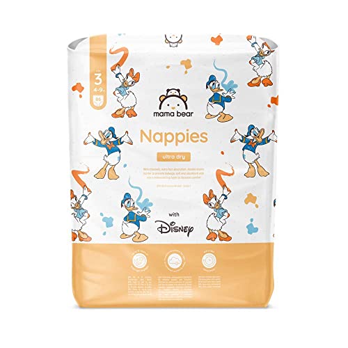 Amazon-Marke: Mama Bear Disney Ultra Dry Windeln, Größe 3 (4-9 kg), weiß, 86 Stück, 1er-Pacl