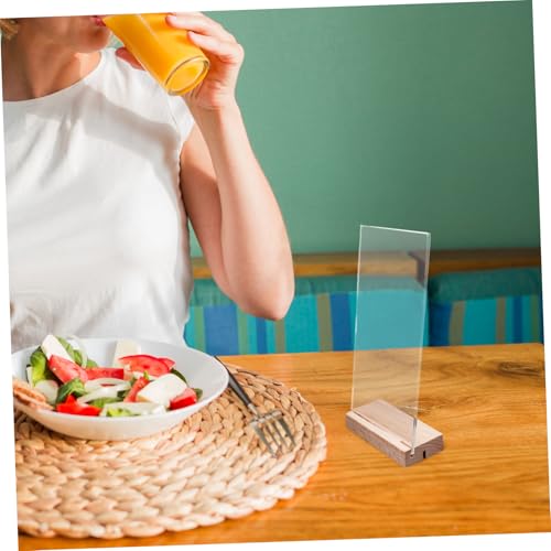 Porte-affiche transparent rigide anti-chute pour menu bistrot