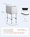 VEVOR Commercial Ice Bin, 29.6 Qt Max Capacity, 12 x 19 x 33 Inch Stainless Steel Ice Chest with Sliding Lid and Bottle Holders, Cooler Cart Cocktail Unit for Bar Restaurant Pub, NSF Certified