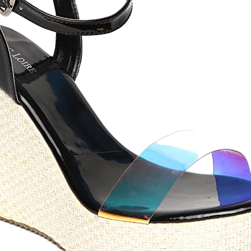 Image of Marc Loire Women's Pair of Platform Wedges High Heel Fashion Sandal for Casual, Outdoor, Party and Holidays