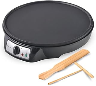 Wonderchef 63152431 Electric Dosa, Crepe, Pizza, Pancake, Roti Maker with Temperature Control, Plastic, 910 W, Black