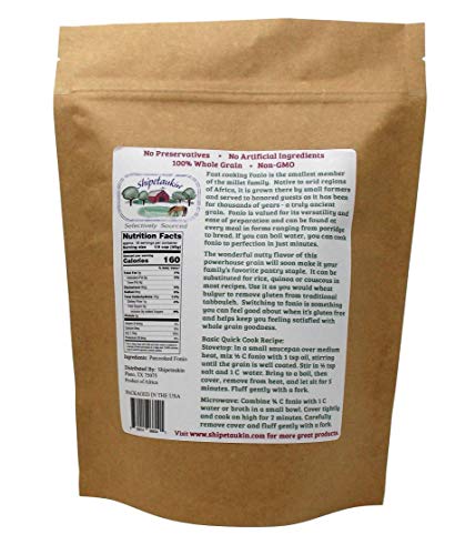 Shipetaukin Fonio Gluten Free Flavors Of Africa Ancient Grain Sampler Bundle - (1) Each: Fonio And Fonio Flour For Cooking And Baking - Non-Gmo - Vegan #TOP1