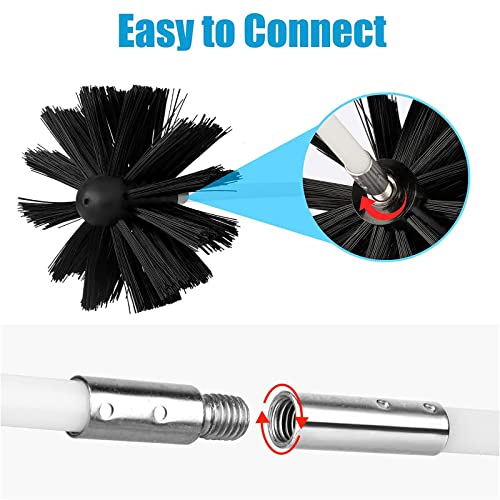 Kit de nettoyage d'évent de sécheuse pour éliminer les risques de surchauffe des conduits - 8